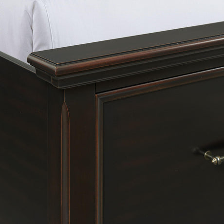  Elements International Slater SR850KB King Platform Storage Bed - Black IMAGE 6