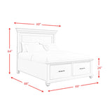  Elements International Slater SR850QB Queen Platform Storage Bed - Black IMAGE 11
