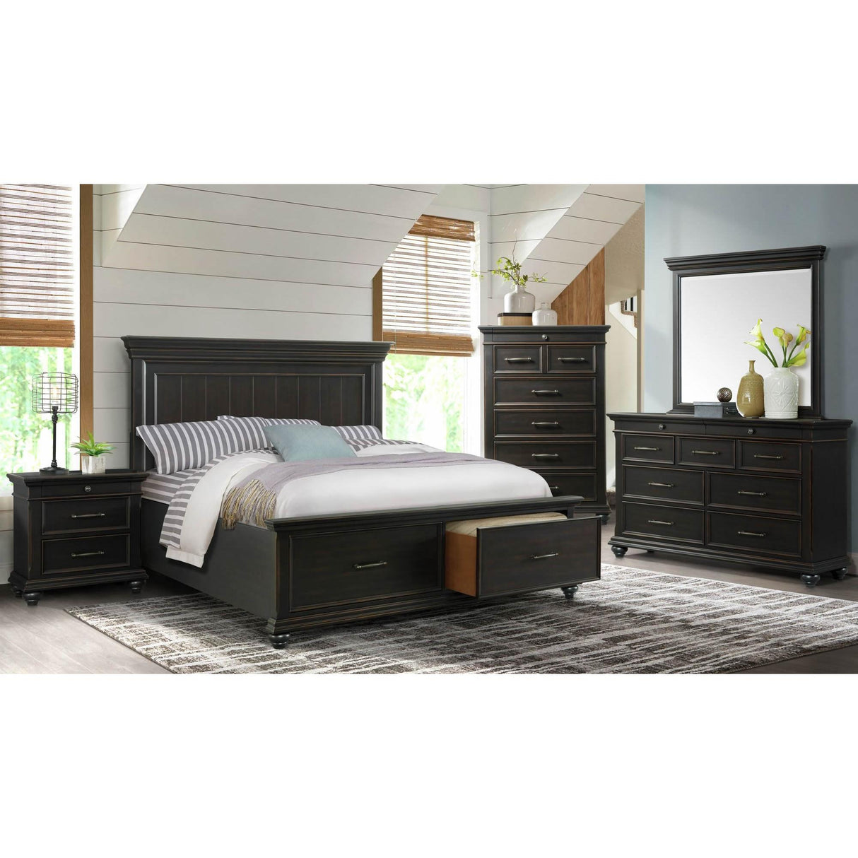  Elements International Slater SR800DR Dresser - Black IMAGE 8