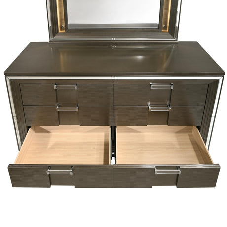  Elements International Twenty Nine TN600DRMR Dresser w/ Mood Lighting Mirror IMAGE 8