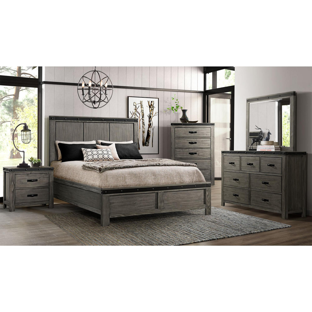  Elements International Wade WE600DRMR Dresser and Mirror Set IMAGE 11