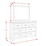  Elements International Wade WE600DRMR Dresser and Mirror Set IMAGE 13