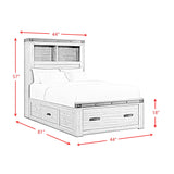  Elements International Wade Youth WE650TB Twin Platform Storage Bed IMAGE 12