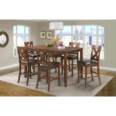  Elements International Alex DAX1007CS 7 pc Counter Height Dining Set IMAGE 1