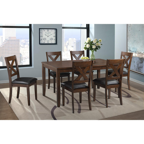  Elements International Alex DAX1007DS 7 pc Dining Set IMAGE 1