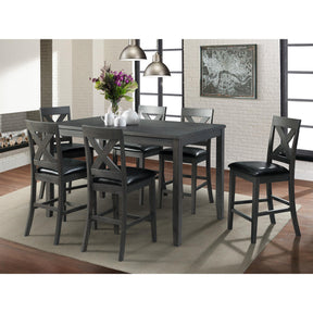  Elements International Alex DAX4007CS 7 pc Counter Height Dining Set IMAGE 1