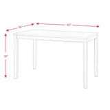  Elements International Alex DAX4007CS 7 pc Counter Height Dining Set IMAGE 16