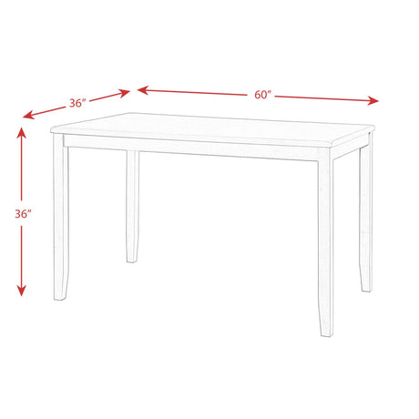 Elements International Alex DAX4007CS 7 pc Counter Height Dining Set IMAGE 16