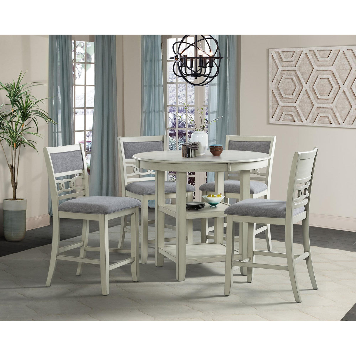  Elements International Amherst DAH750CSC Counter Height Side Chair - Bisque IMAGE 14