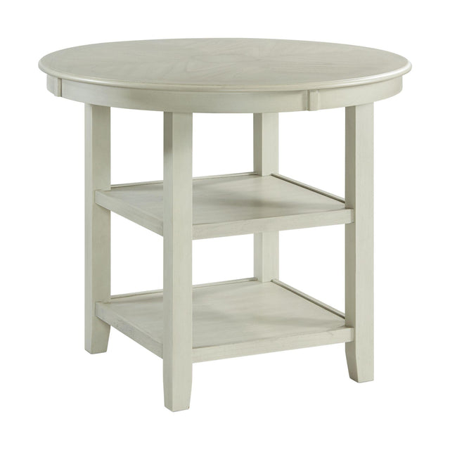  Elements International Amherst DAH750CT Counter Height Dining Table - Bisque IMAGE 1