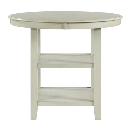  Elements International Amherst DAH750CT Counter Height Dining Table - Bisque IMAGE 2