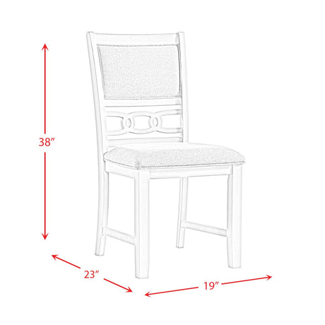  Elements International Amherst DAH700SC Side Chair - Bisque IMAGE 15