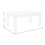  Elements International Francesca CFC700DTB Dining Table IMAGE 10