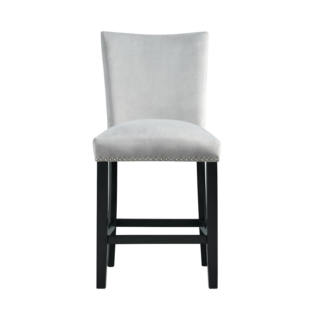  Elements International Francesca CFC300CVSC Counter Height Dining Chair - Gray IMAGE 2