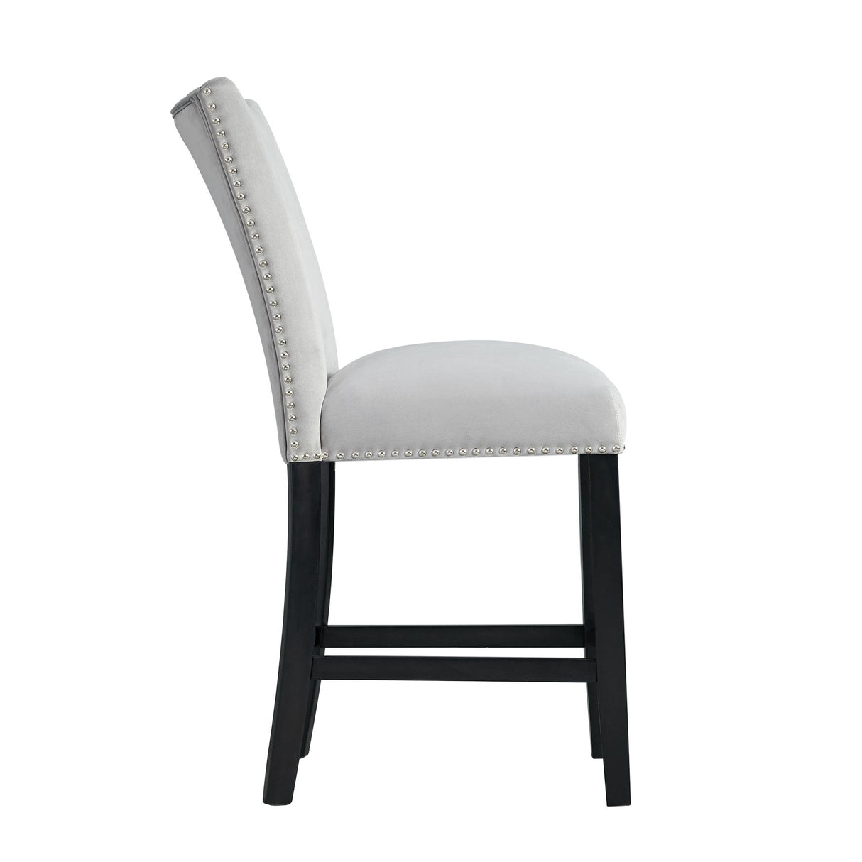  Elements International Francesca CFC300CVSC Counter Height Dining Chair - Gray IMAGE 3