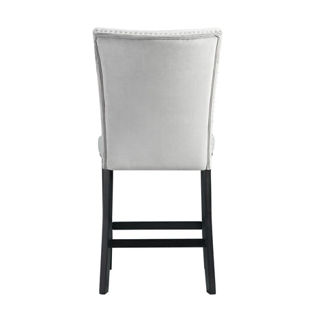  Elements International Francesca CFC300CVSC Counter Height Dining Chair - Gray IMAGE 4