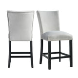  Elements International Francesca CFC300CVSC Counter Height Dining Chair - Gray IMAGE 7
