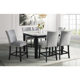  Elements International Francesca CFC300CVSC Counter Height Dining Chair - Gray IMAGE 8