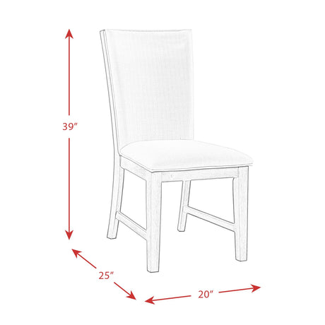  Elements International Grady DGD100FSC Upholstered Side Chair IMAGE 13
