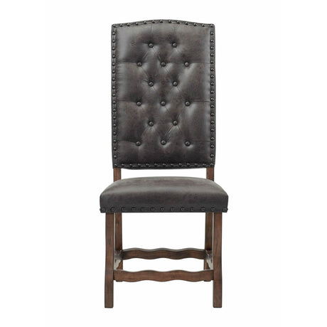  Elements International Gramercy DGC500CLSC Tufted Tall Back Side Chair IMAGE 2