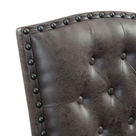  Elements International Gramercy DGC500CLSC Tufted Tall Back Side Chair IMAGE 4