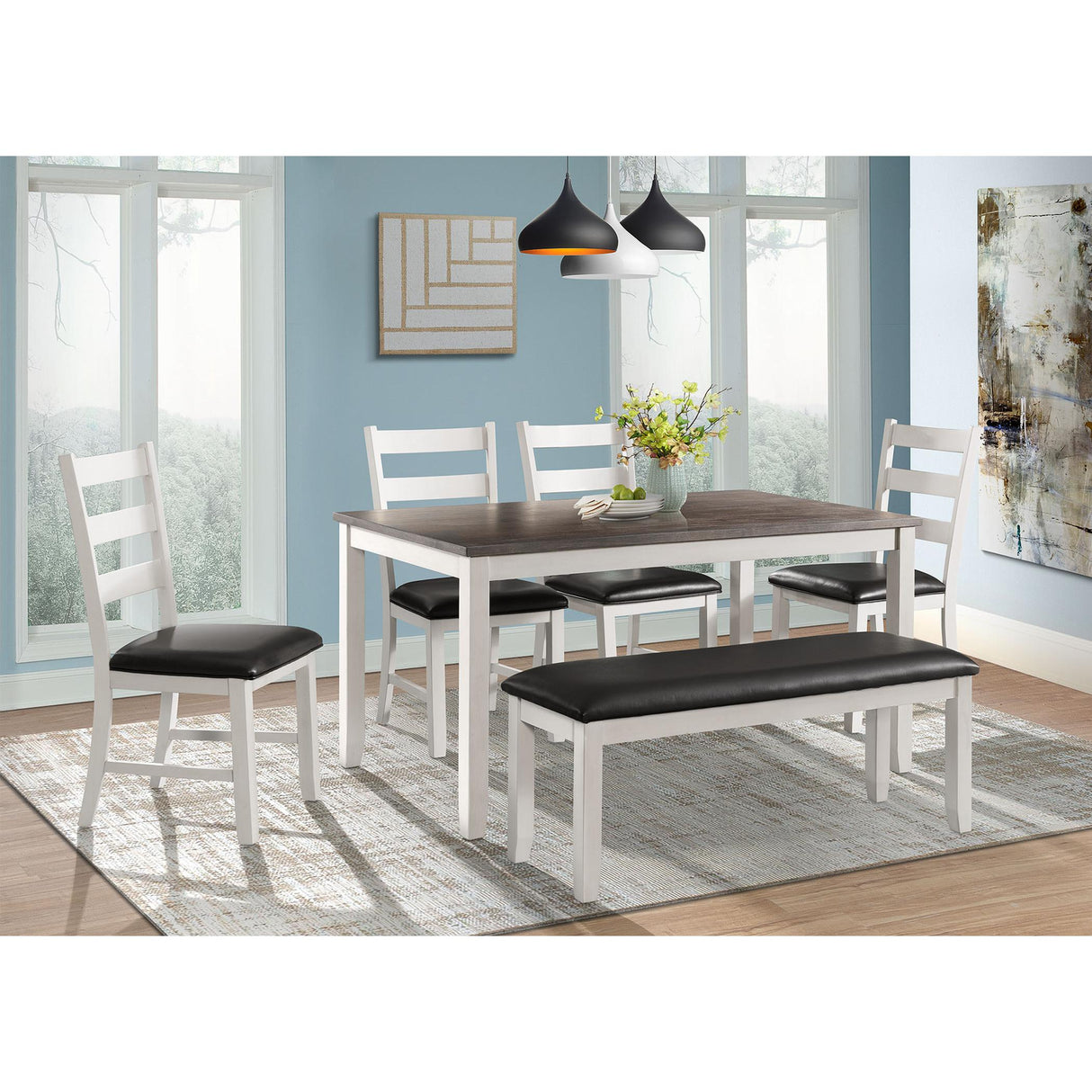  Elements International Martin Brown DMT7006DS 6 pc Dinette IMAGE 1
