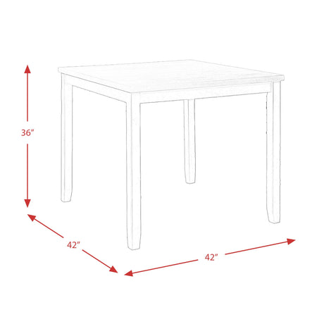  Elements International Martin Gray DMT3005CS 5 pc Counter Height Dinette IMAGE 17