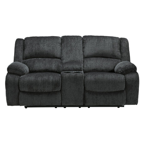  Signature Design by Ashley Draycoll 7650494 Double Reclining Loveseat with Console IMAGE 1