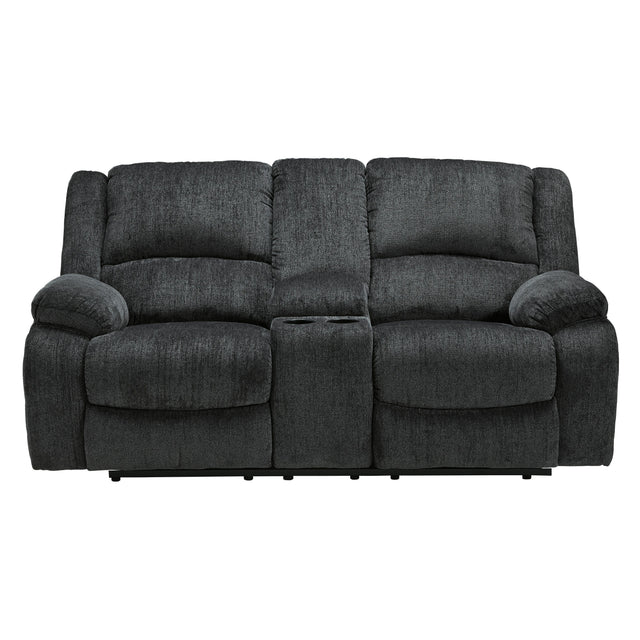  Signature Design by Ashley Draycoll 7650494 Double Reclining Loveseat with Console IMAGE 1