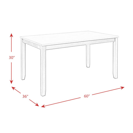  Elements International Martin Gray DMT3006DS 6 pc Dinette IMAGE 16