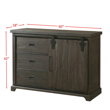  Elements International Stone DST101SV Server - Smokey Walnut IMAGE 8