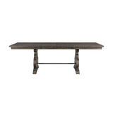  Elements International Stone DST190CDTB Counter Height Dining Table - Smokey Walnut IMAGE 2