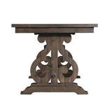  Elements International Stone DST190CDTB Counter Height Dining Table - Smokey Walnut IMAGE 3