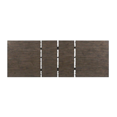  Elements International Stone DST190CDTB Counter Height Dining Table - Smokey Walnut IMAGE 5