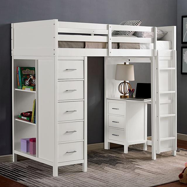  Furniture of America Cassidy CM-BK970 Twin Loft Bed IMAGE 1