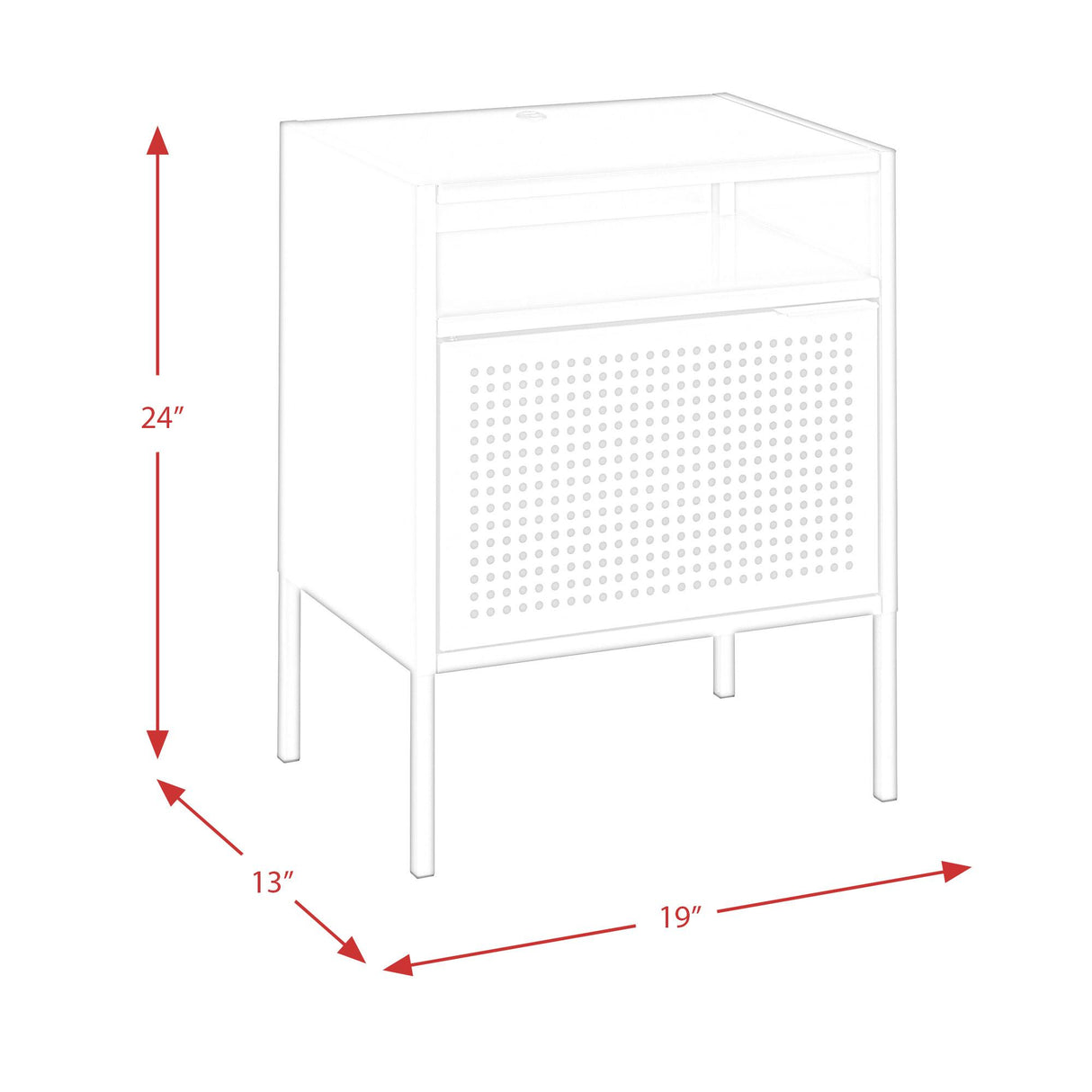  Elements International Ember CEB300NSE Nightstand - Gray IMAGE 11