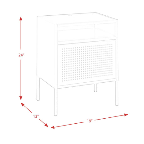  Elements International Ember CEB400NSE Nightstand - Red IMAGE 11