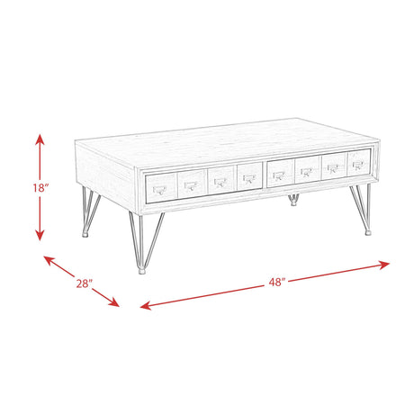  Elements International Boone TBN100CTE Coffee Table IMAGE 11