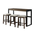  Elements International Caesar TCA100BTSP 4 pc Counter Height Dinette IMAGE 1