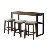  Elements International Caesar TCA100BTSP 4 pc Counter Height Dinette IMAGE 1