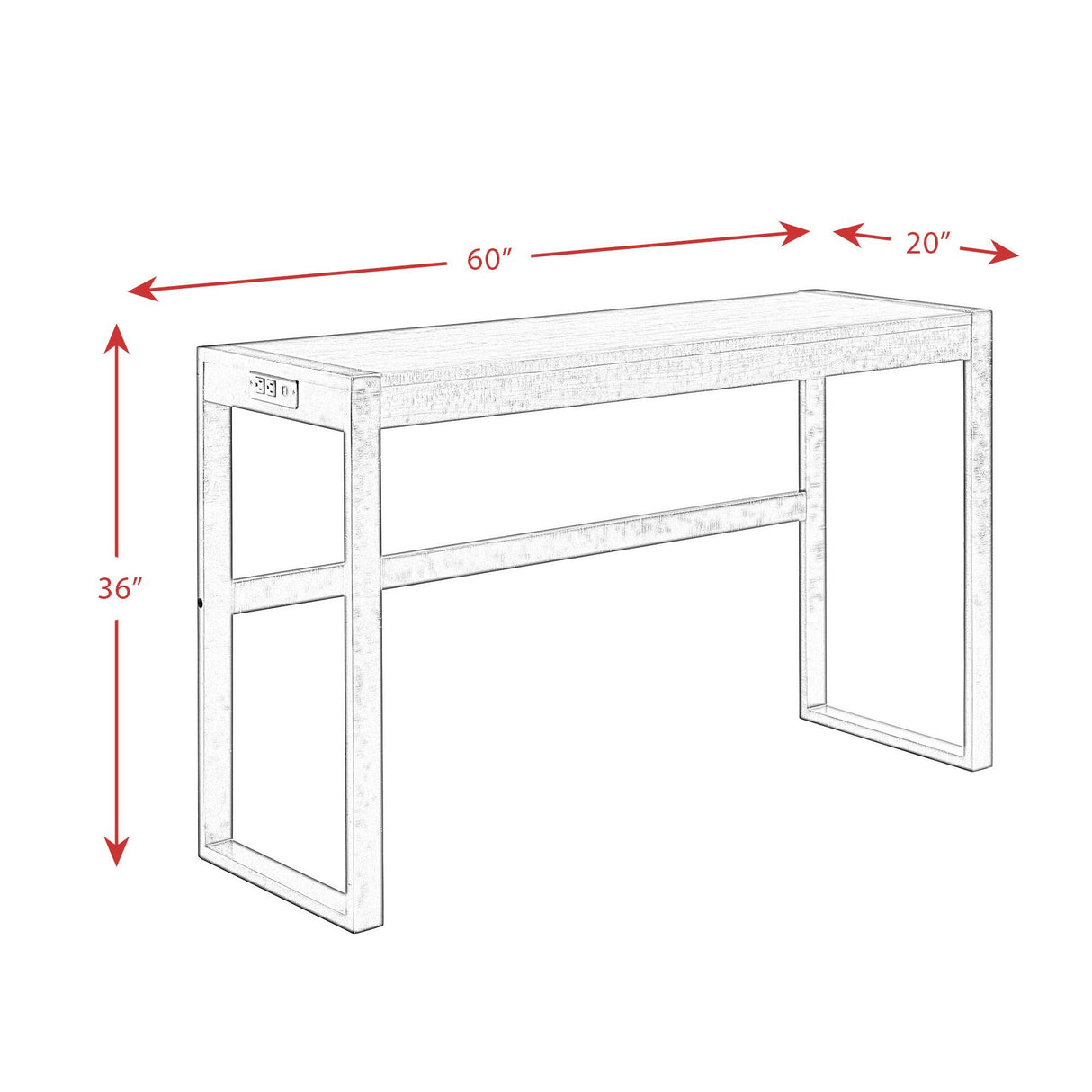 Elements International Caesar TCA100BTSP 4 pc Counter Height Dinette IMAGE 18