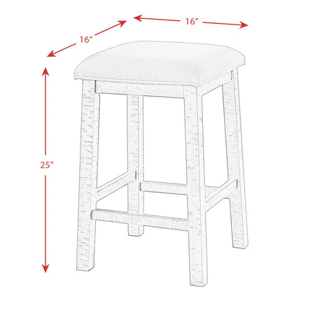  Elements International Caesar TCA100BTSP 4 pc Counter Height Dinette IMAGE 19