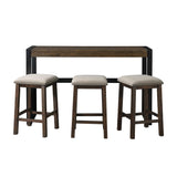 Elements International Caesar TCA100BTSP 4 pc Counter Height Dinette IMAGE 2