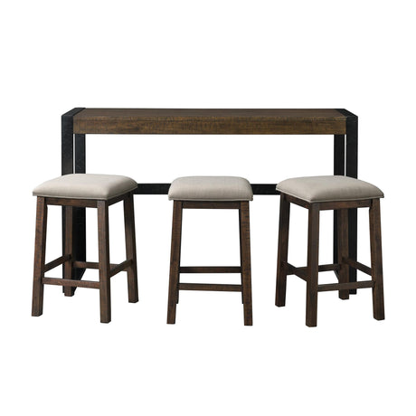  Elements International Caesar TCA100BTSP 4 pc Counter Height Dinette IMAGE 2