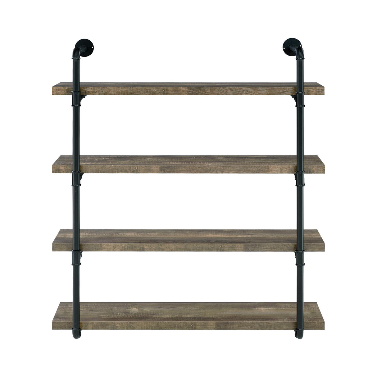  Coaster Furniture Elmcrest 804417 39-inch 4-shelf Wall Bookshelf - Rustic Oak IMAGE 2
