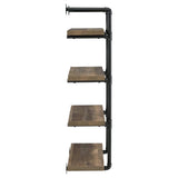  Coaster Furniture Elmcrest 804426 24-inch 4-shelf Wall Bookshelf - Rustic Oak IMAGE 8
