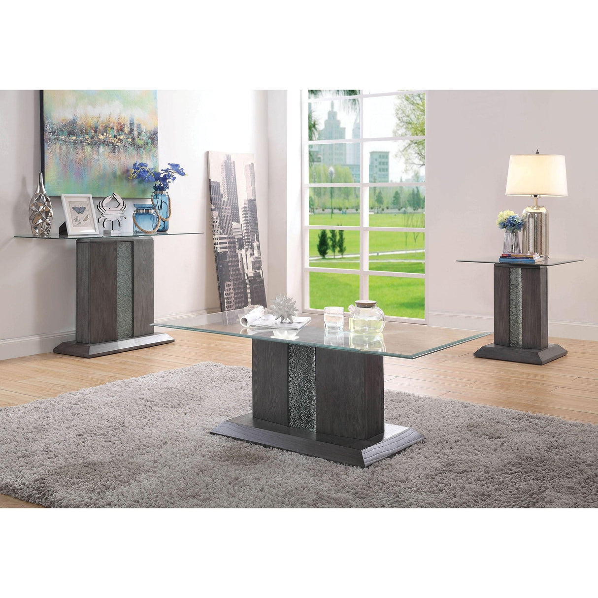  Furniture of America Rhyl Coffee Table CM4717C-PK IMAGE 7