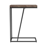 Coaster Furniture Sergio 931147 Engineered Wood C-Shaped Side Table - Rustic Tobacco IMAGE 3