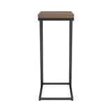  Coaster Furniture Sergio 931147 Engineered Wood C-Shaped Side Table - Rustic Tobacco IMAGE 4