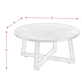  Elements International Industrial 3PC Occasional Table Set IMAGE 11